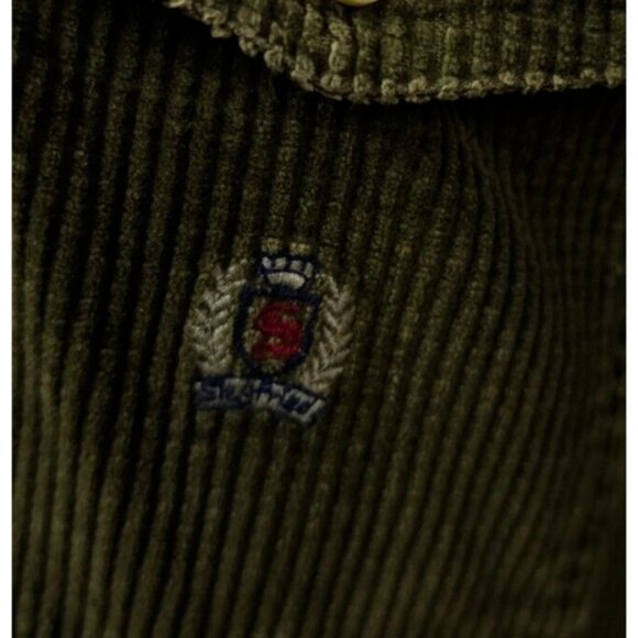 Vintage Siegfried Mens Large Green Corduroy Button Up Heavyweight Shirt Jacket - Picture 5 of 12